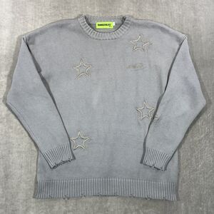 Bangouluo‎ Womens Large Gray Star Sweater